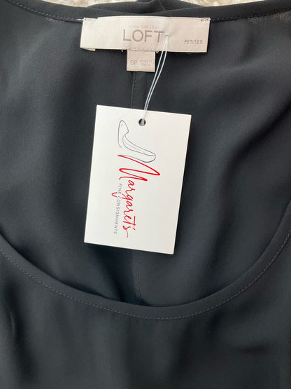 Loft Black Solid Pre-Owned Ladies Top - Size Small Petite - Margaret’s Fine Consignment