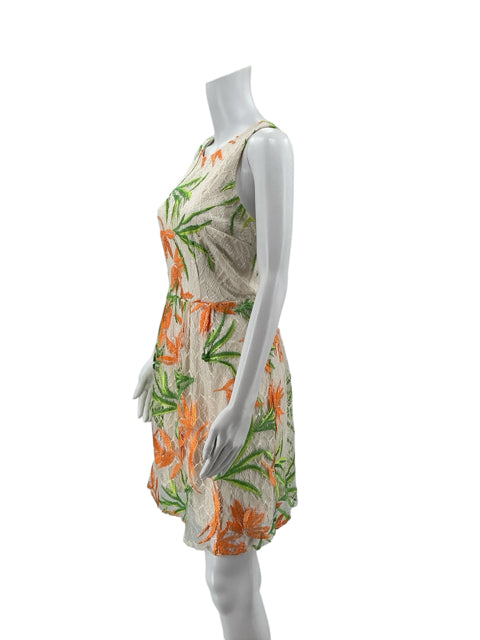Laundry Size 6 tan/orange/green Floral Pre-Owned Ladies New With Tags Dress – Margaret's Fine Consignment