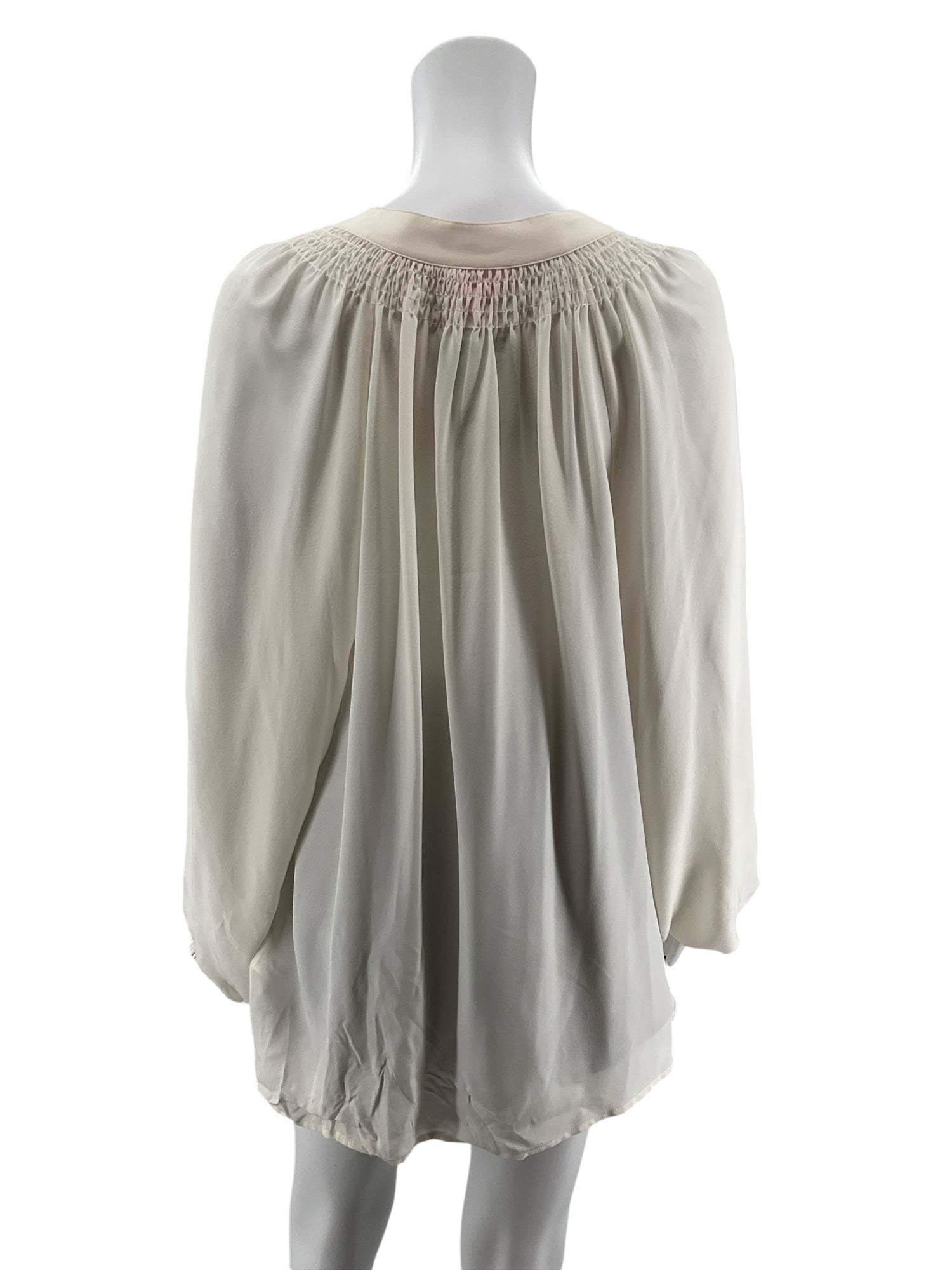 Lilly Pulitzer Elsa Silk Top XL Resort White Blouse