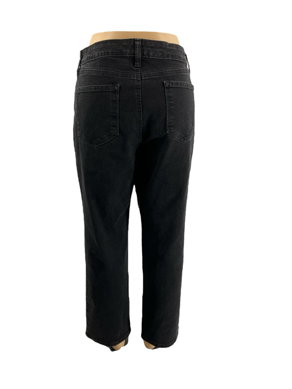 Bandalino Black Solid Pre-Owned Ladies Jeans - Size 16 Short