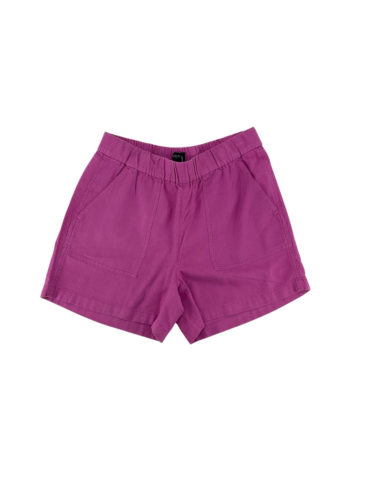 J. Crew Purple Shorts Seaside Linen Blend Pull-On Shorts XXS Fuchsia Pink - Size xxs