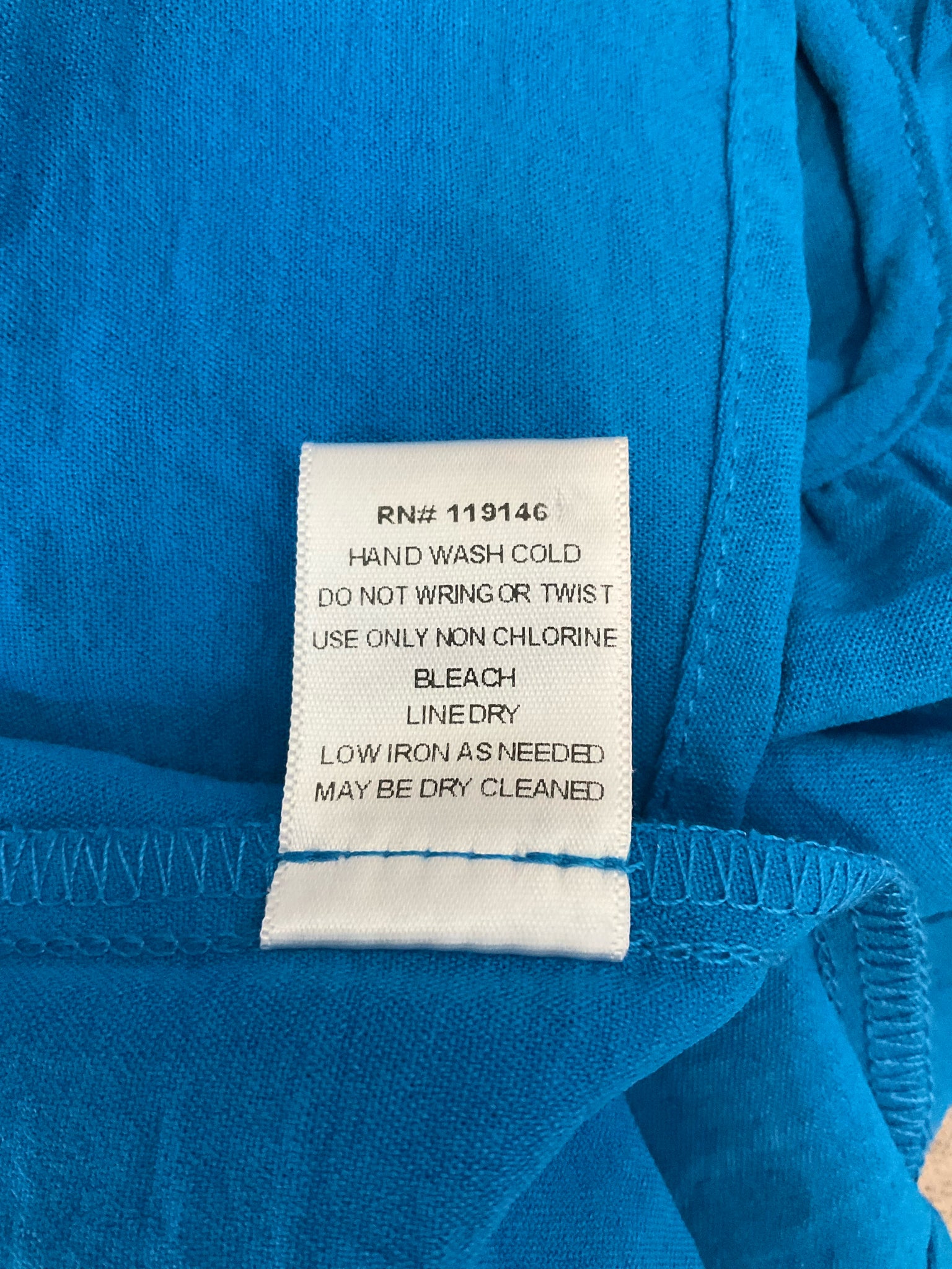 Jodifl Turquoise Cap Sleeve Turquoise Ruffle Sleeve Keyhole Back Tunic Blouse Size Large - Size L