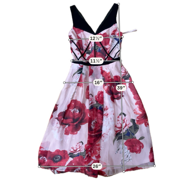 White House Black Market El Maritza Floral Midi Dress Size 00 NWT