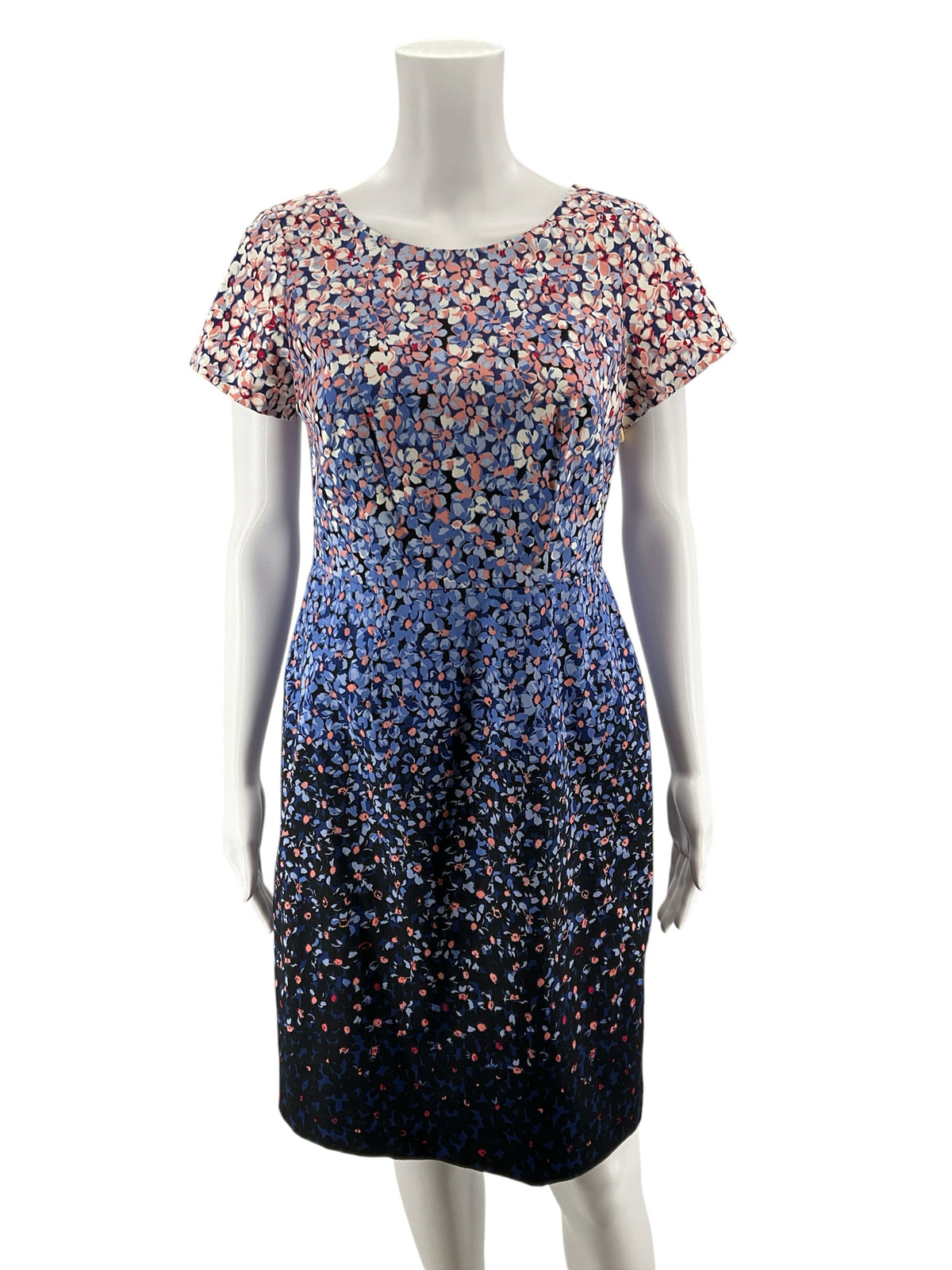 Talbots Petites Floral Ombré Sheath Dress Size 4 Petite