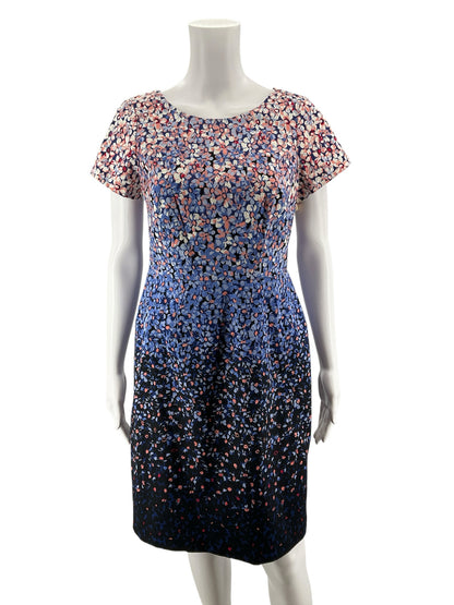 Talbots Petites Floral Ombré Sheath Dress Size 4 Petite