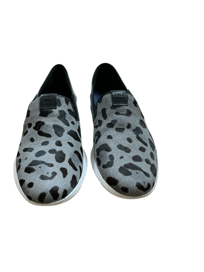 Cole Haan Grandpro Spectator Leopard Print Calf Hair Slip-On Sneaker Size 5