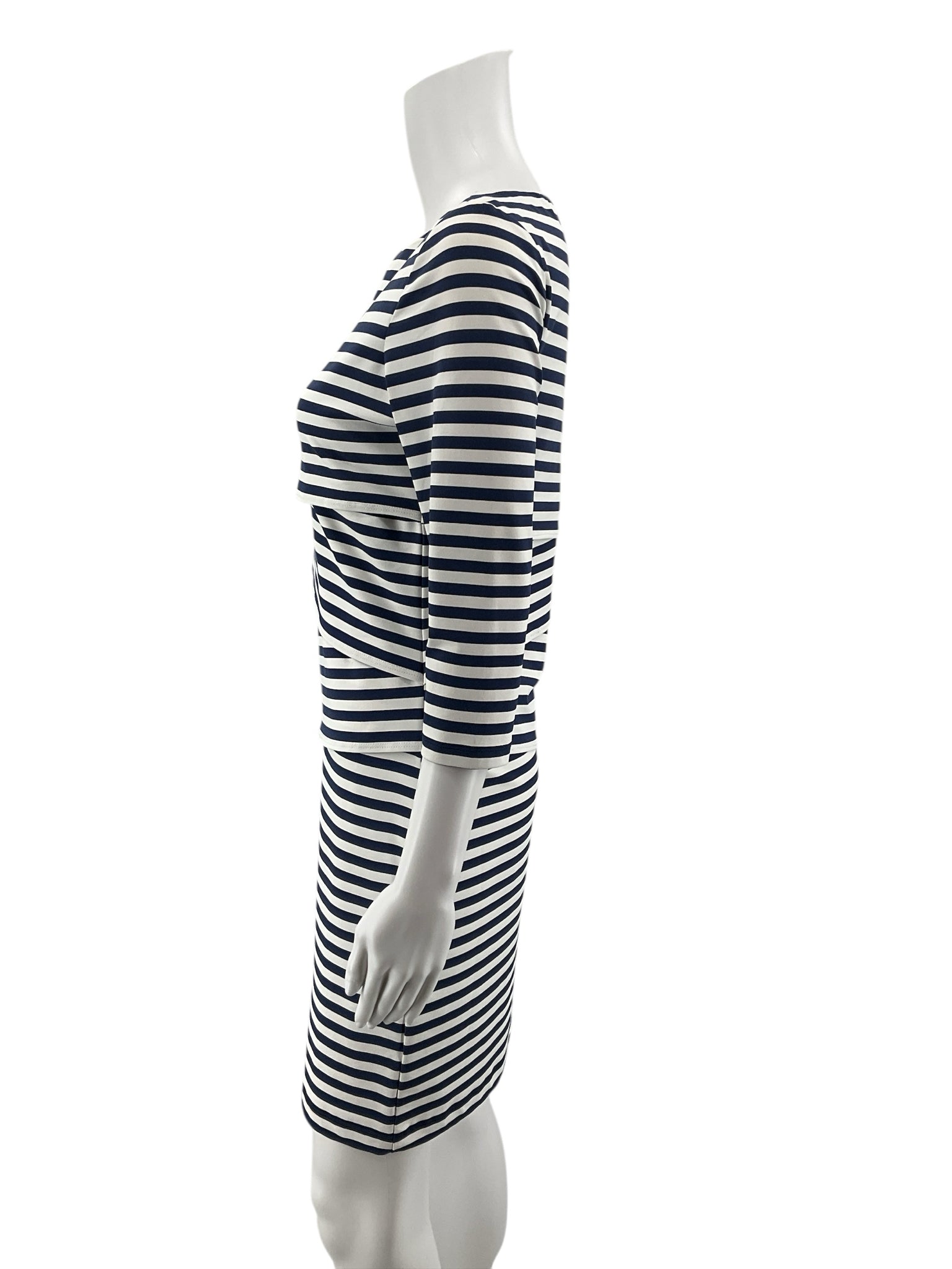 J.McLaughlin Catalina Cloth Casey Striped Faux Wrap Dress Size Small