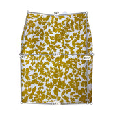 loft mustard/white Skirt Mustard/White Floral Pre-Owned Ladies Skirt - Size 8 - Size 8