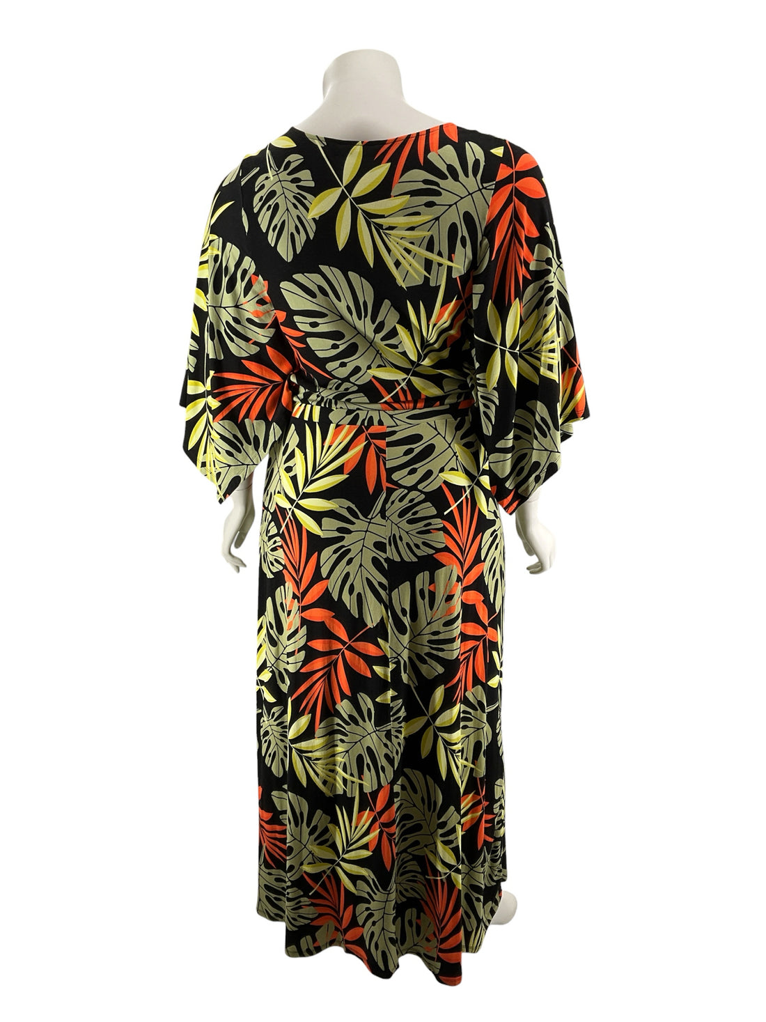 G by Giuliana Tropical Leaf Print V-Neck Maxi Dress Size XL - ONLINE ONLY