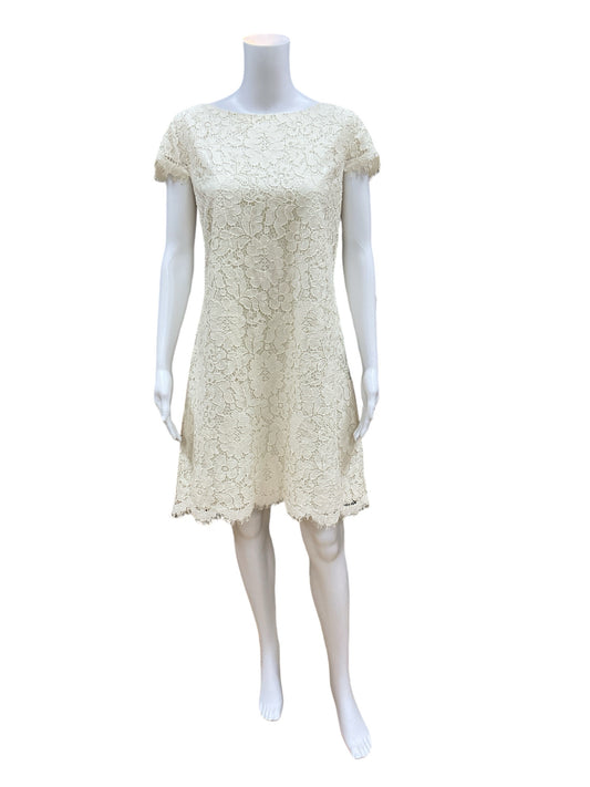 eliza j Size 14 Ivory floral lace Dress