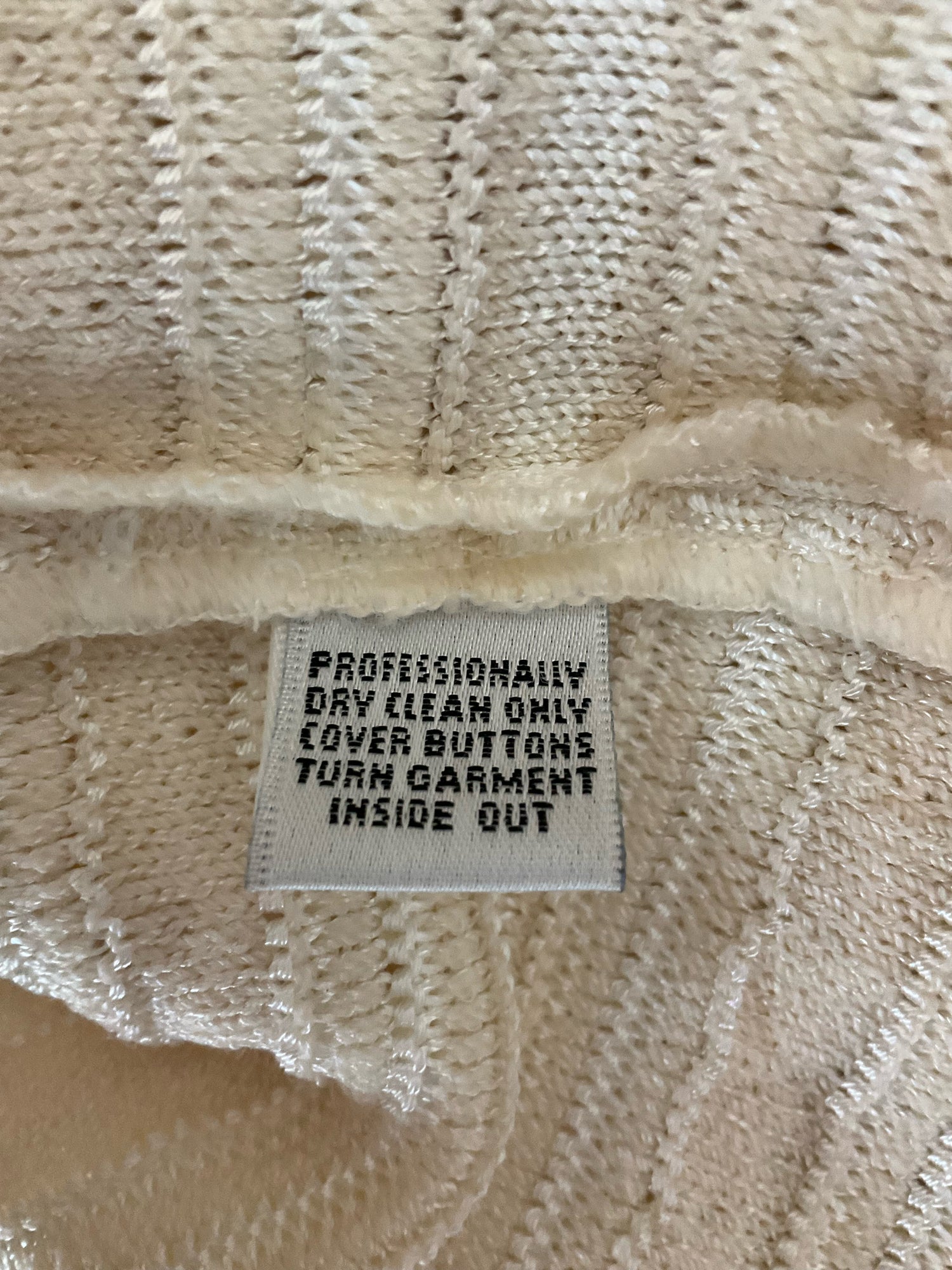 St. John Evening by Marie Gray Cream Sweaters St. John Evening Beaded Knit Cardigan Jacket Cream Size 12 | Marie Gray - Size 12