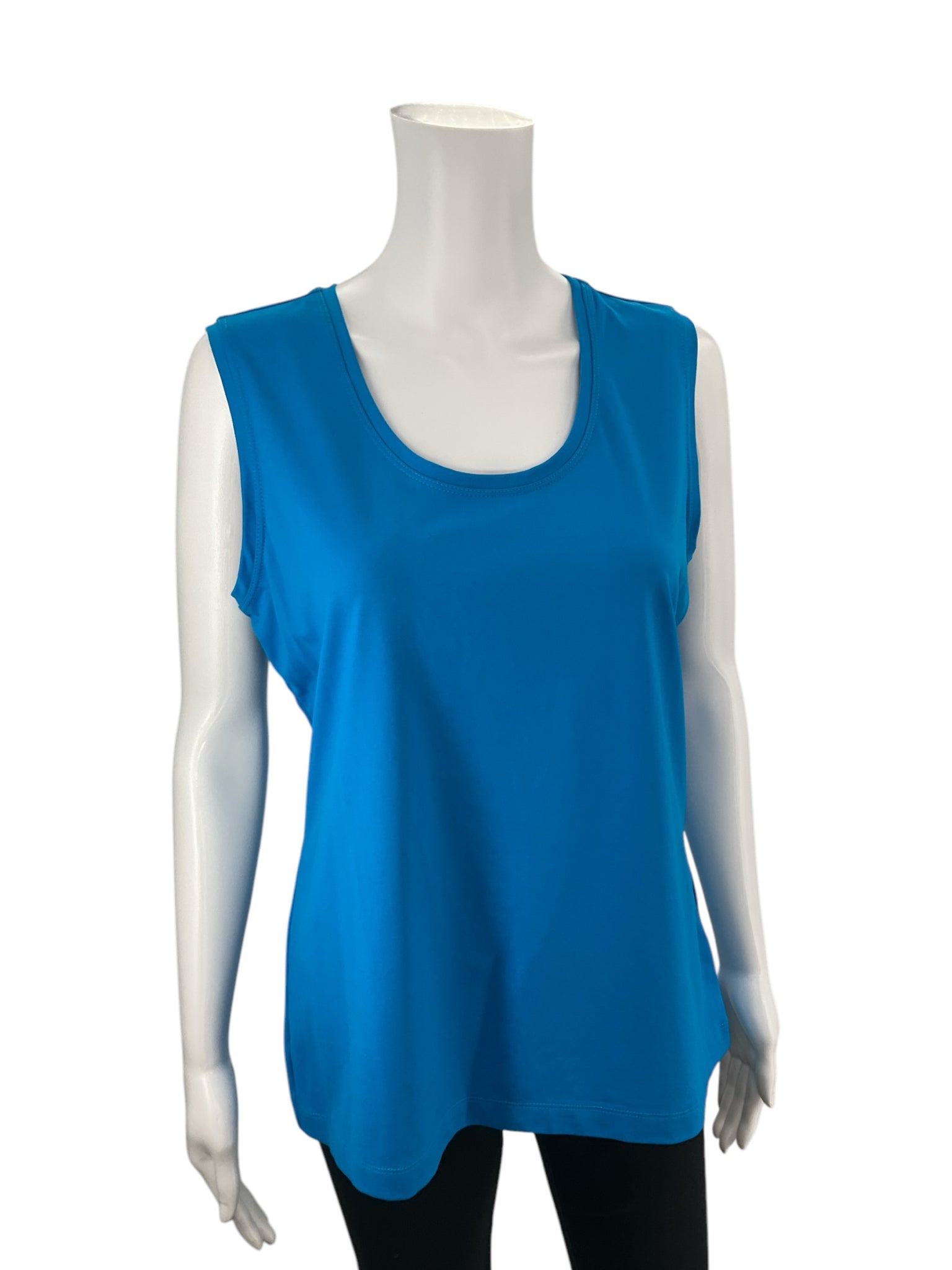 Peck & Peck Turquoise Tank Top Size Large