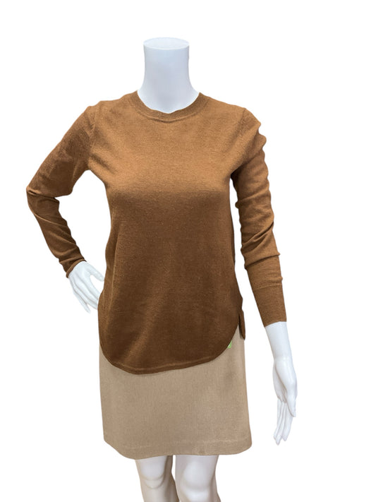 The cashemere project Size XS Camel Solid Casual Top - Upstairs