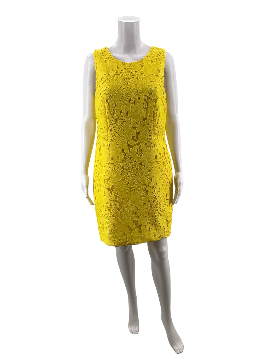 rsvp by TALBOTS Yellow Solid Pre-Owned Ladies New With Tags Dress - Size 10P