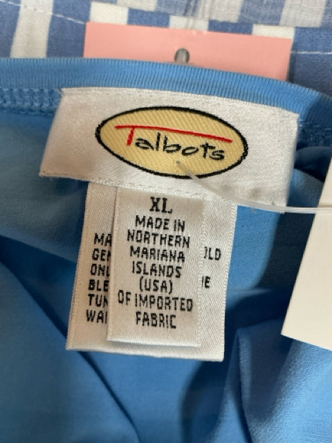 Talbots Blue Solid Pre-Owned Ladies Top - Size XL - Margaret’s Fine Consignment