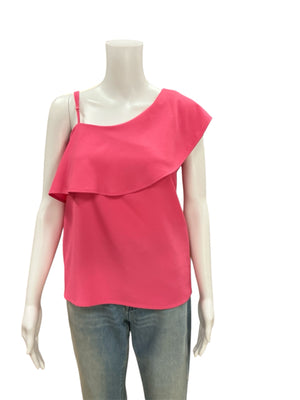 Charlie Paige Pink Solid Top Size Small 