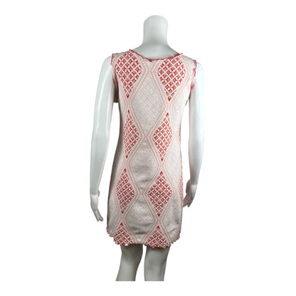 Haystacks Textured Diamond Print Sleeveless Shift Dress XS