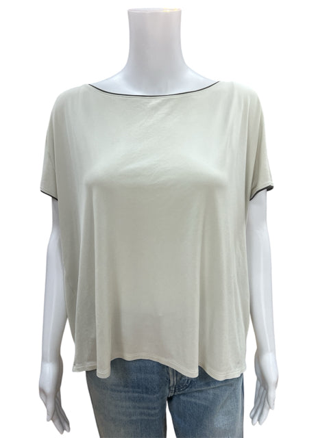 Eileen Fisher Off White Solid Top Size Large