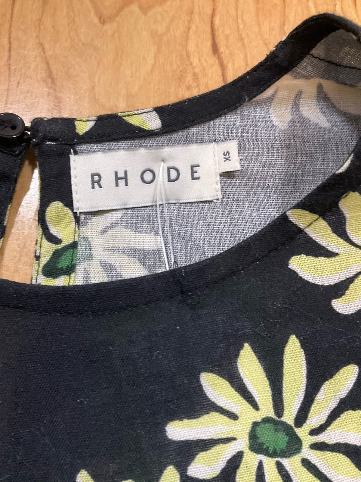 Rhode Fiona Floral Mini Dress Black Daisy Field XS