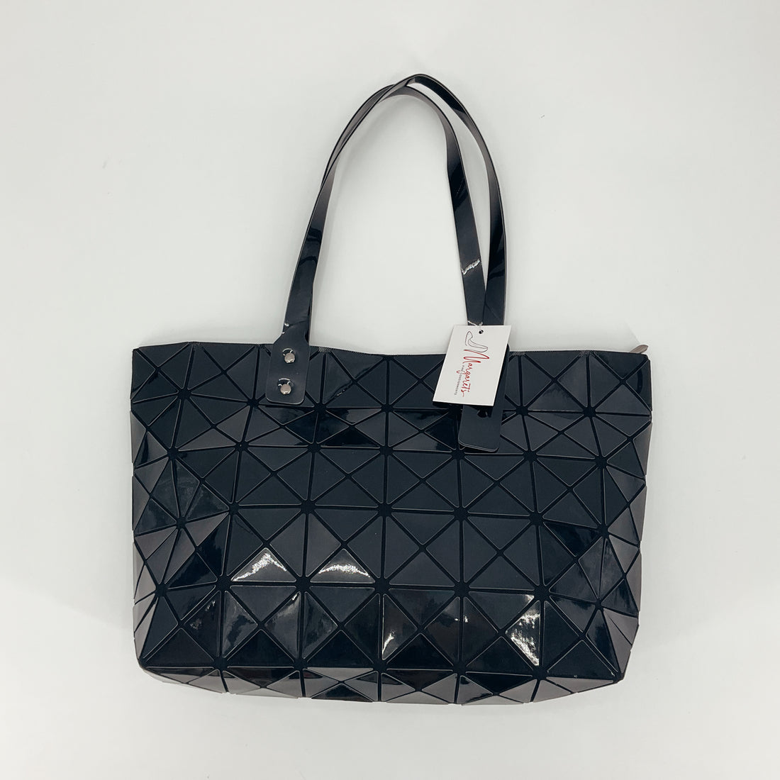 No Brand Black Geometric Pre-Owned Ladies Purse