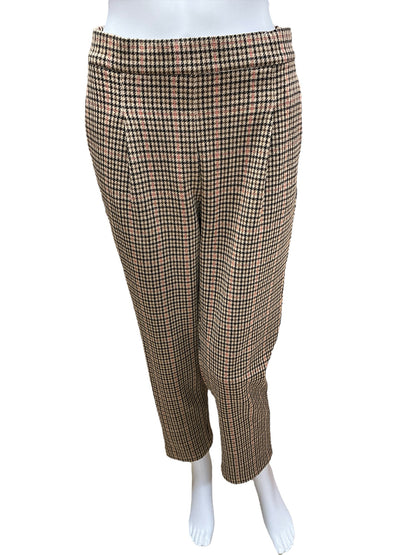 Ann Taylor Size S tan/brown Houndstooth Pants Upstairs