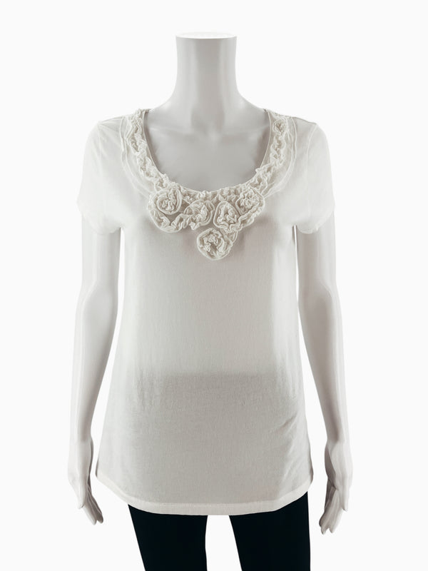 Loft White Pre-Owned Ladies Top - Size Medium
