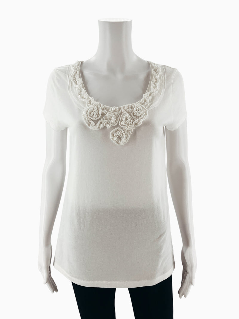 Loft White Pre-Owned Ladies Top - Size Medium