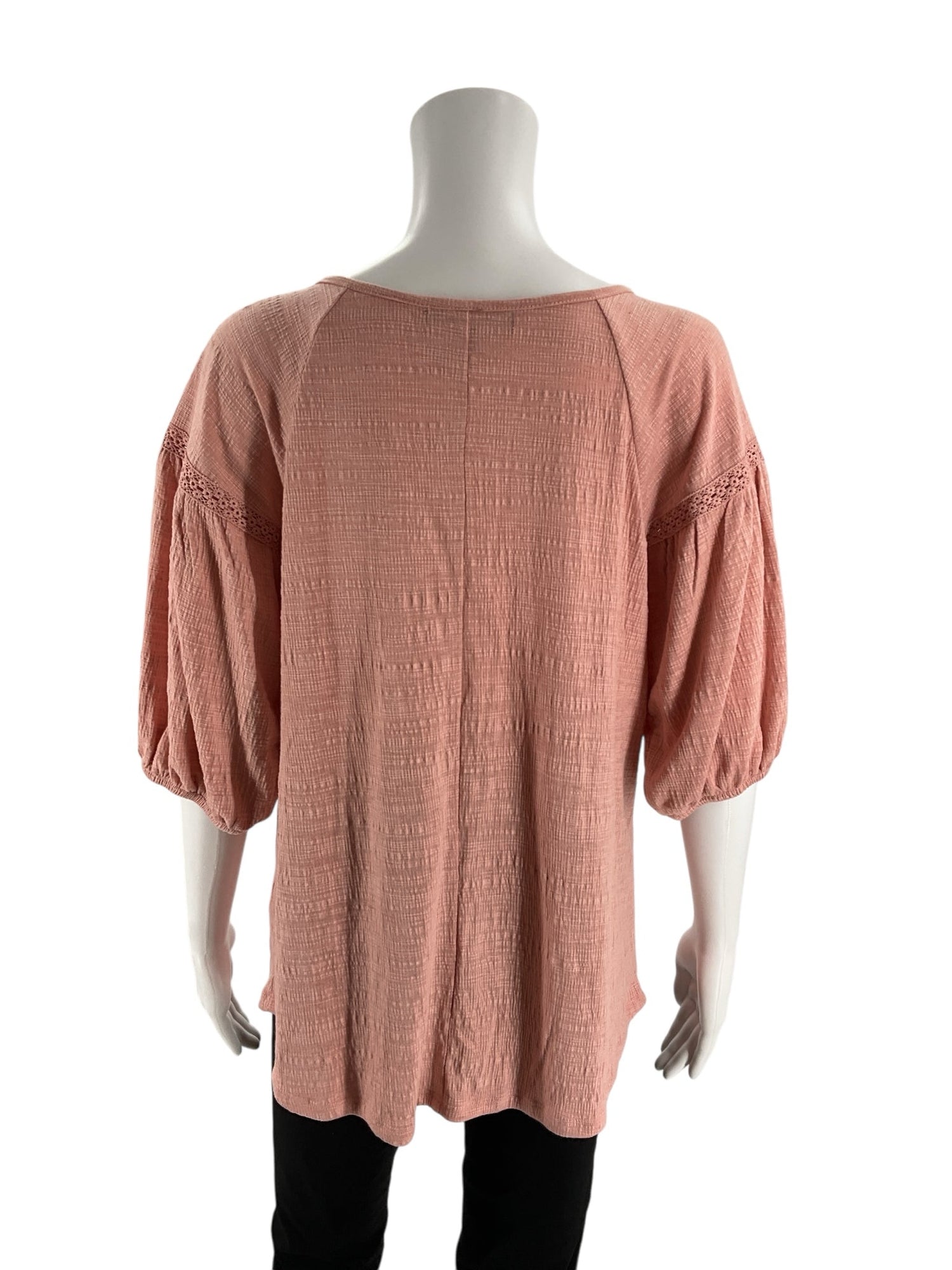 Adrienne Vittadin Pink Solid Pre-Owned Ladies Top - Size Large - Margaret’s Fine Consignment