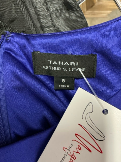 Tahari Arthur S. Levine Purple Sleeveless Sheath Dress Size 8