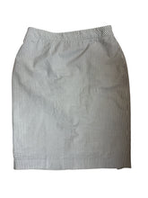 Ann Taylor tan/blue Skirt Size 2 tan/blue Stripe Pre-Owned Ladies Skirt - Size 2