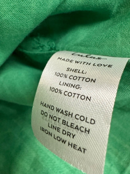 Lulus Green/White Mini Sunny Souvenirs Green &amp; White Stripe Tie-Front Mini Dress Size Small - Size S