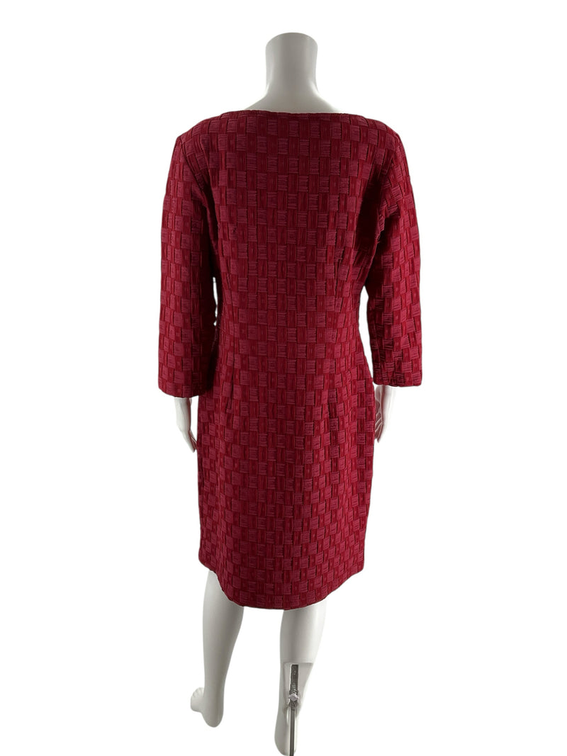 Sharagano Wine Pre-Owned Ladies Dress - Size 14