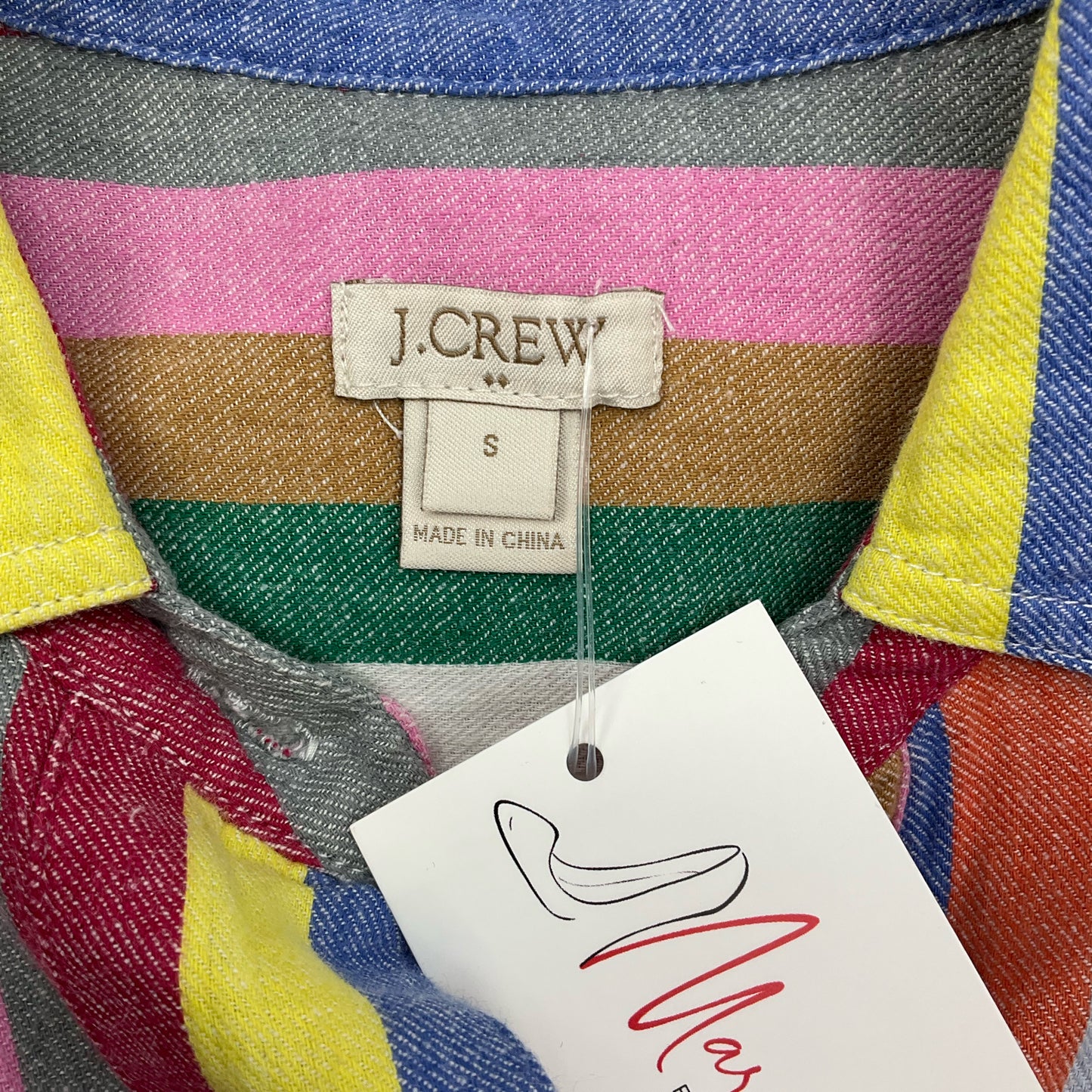 J Crew Rainbow Stripe Dress Size Small