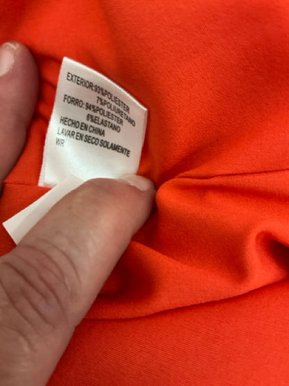 Antonio Melani Coral Red Ruffle Front Sheath Dress Size 2 - ONLINE ONLY