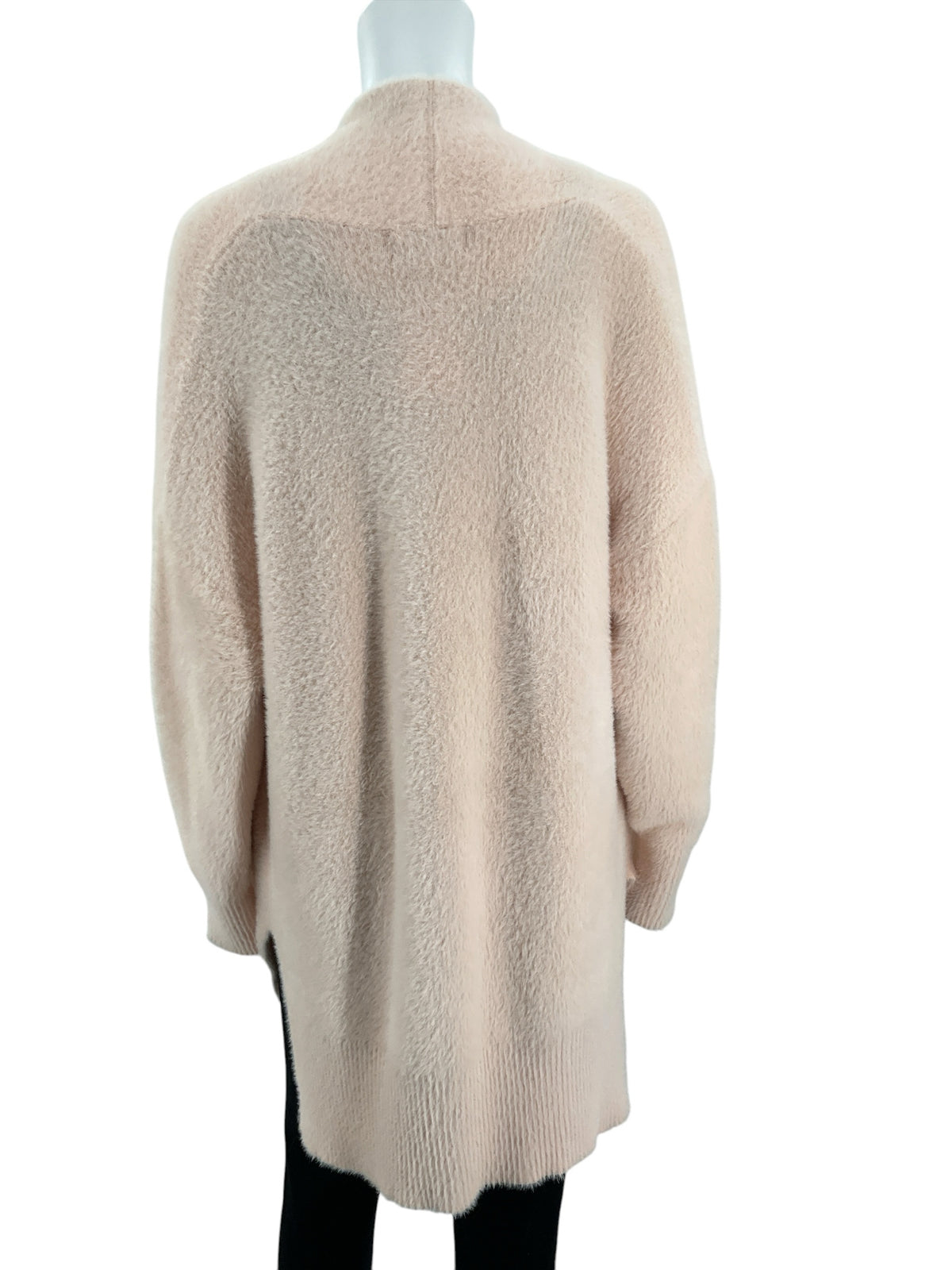 Rachel Zoe Pink Fuzzy Eyelash Knit Dolman Sleeve Cardigan Shrug Size Small