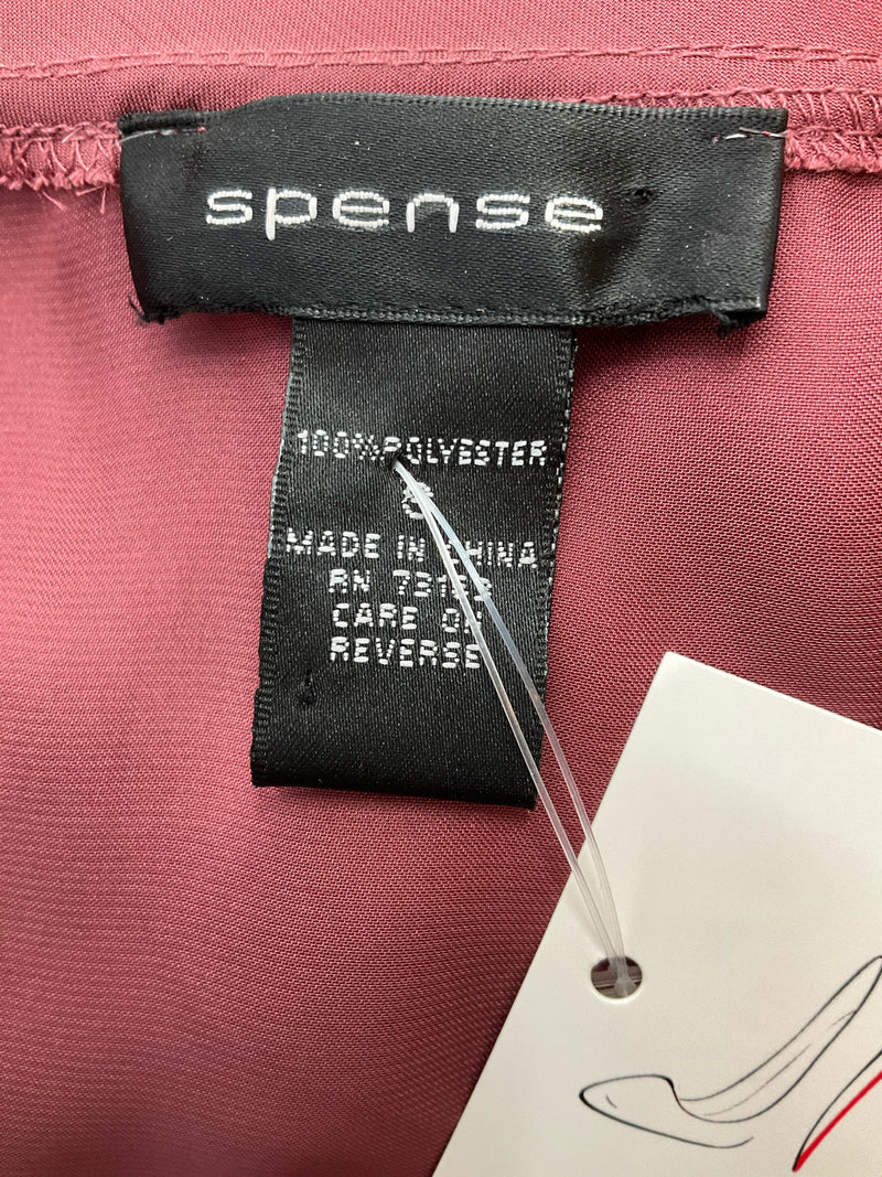 Spense Mauve Solid Pre-Owned Ladies Top - Size Small