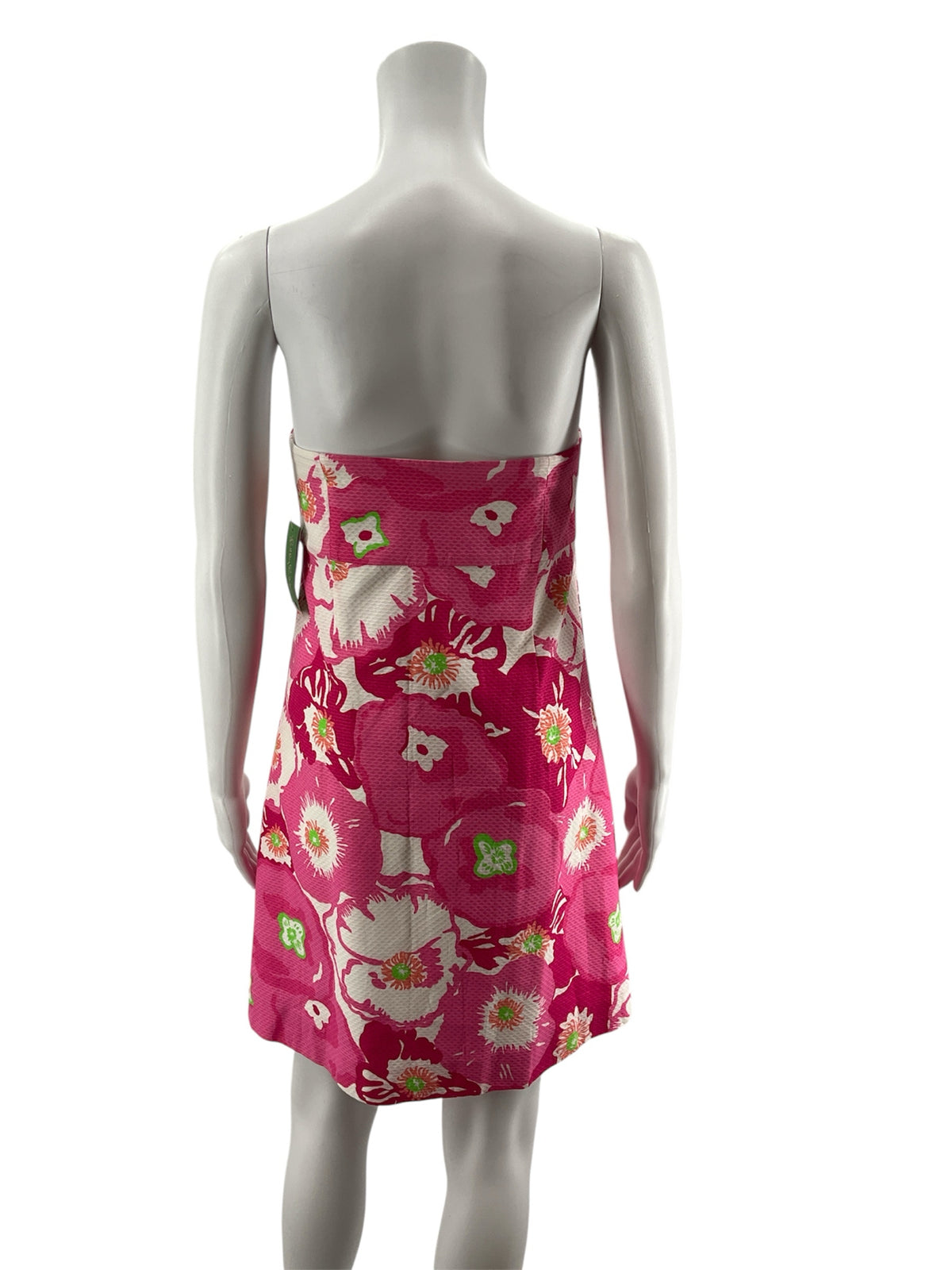 Lilly Pulitzer Delia Strapless Seersucker Dress Floral Print NWT Size 6 - ONLINE ONLY