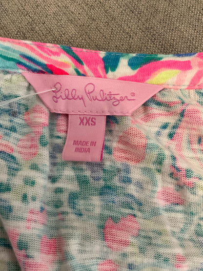 Lilly Pulitzer XXS Tunic Dress Multi Goombay Smashed Tropical Pre-Owned