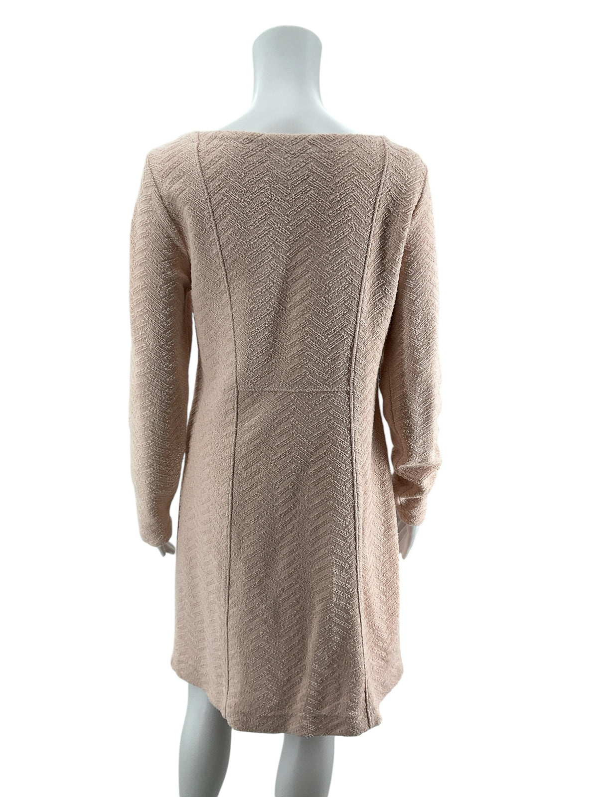Saturday Sunday by Anthropologie Chevron Textured Sweater Dress Size Medium