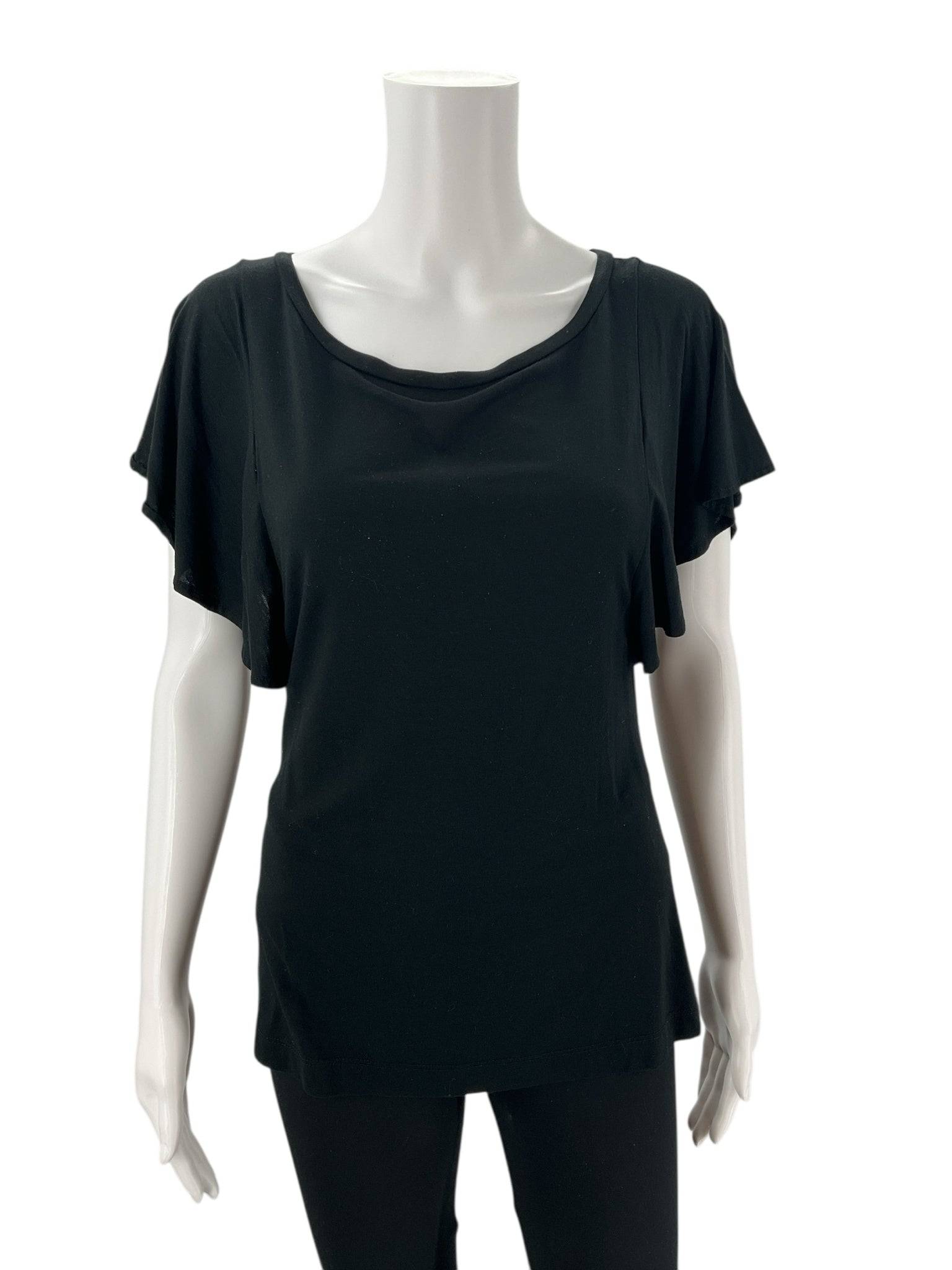 Banana Republic Black Solid Top - Size XS - Margaret’s Fine Consignment