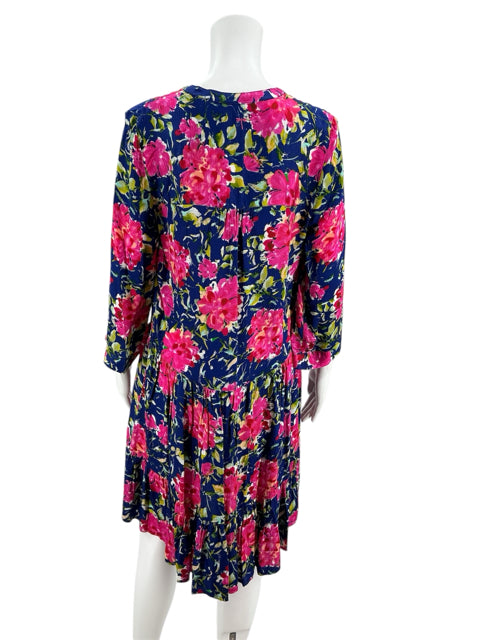 Tyler Boe Blue/Pink Floral Dress Size XS - rear view