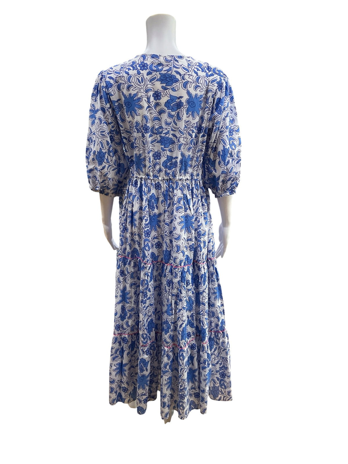 Debbie Katz South Beach Tiered Floral Cotton Mini Dress Size Small - ONLINE ONLY