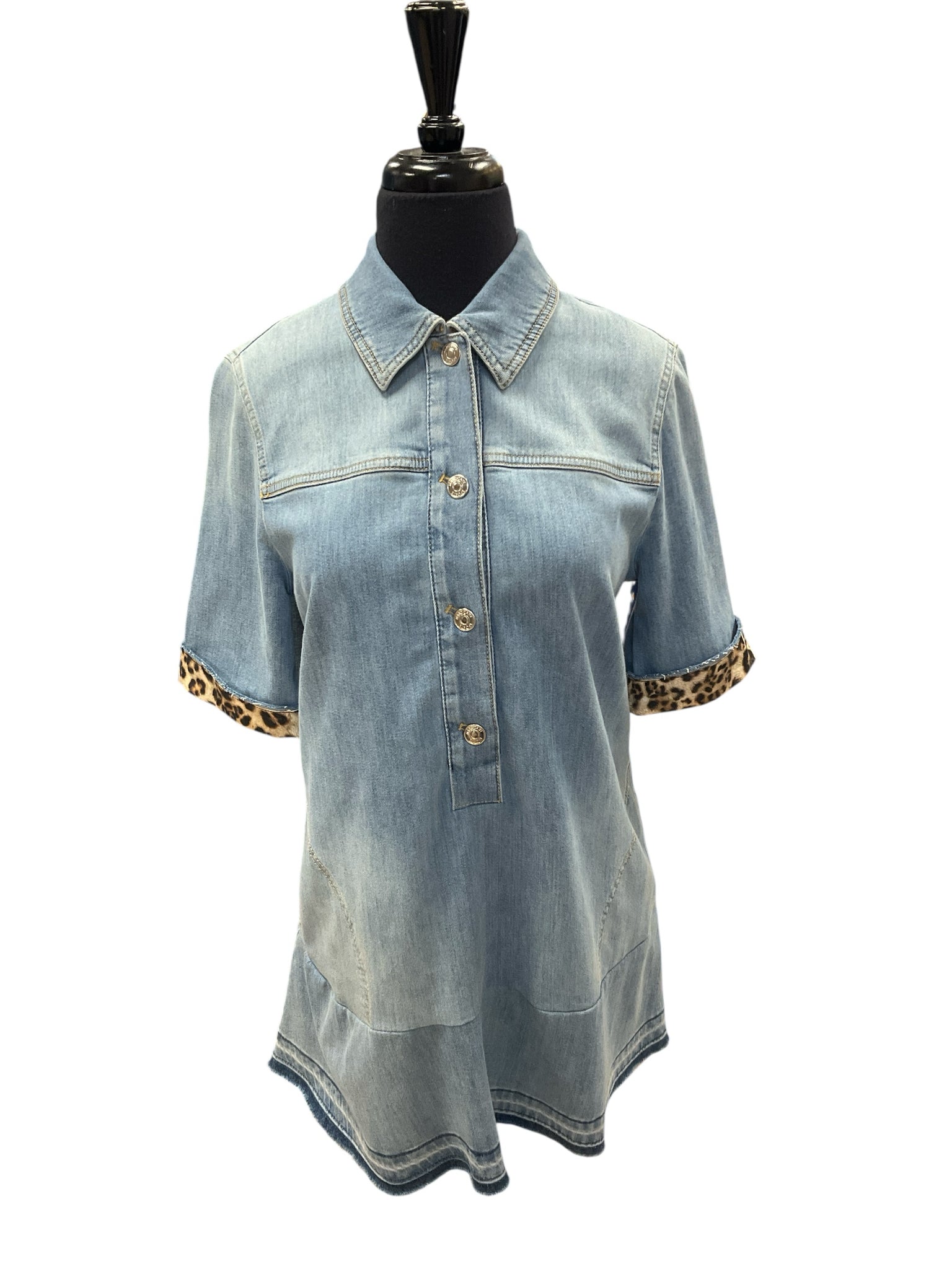 marccain Denim Dress Size L Denim Pre-Owned Ladies Dress - Size L