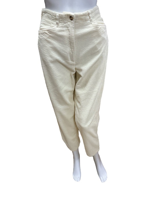 Talbots Size 2P Winter white Corduroy Pants Upstairs