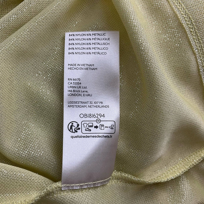 Anthropologie Yellow Sparkle Top - Size XS - Margaret’s Fine Consignment