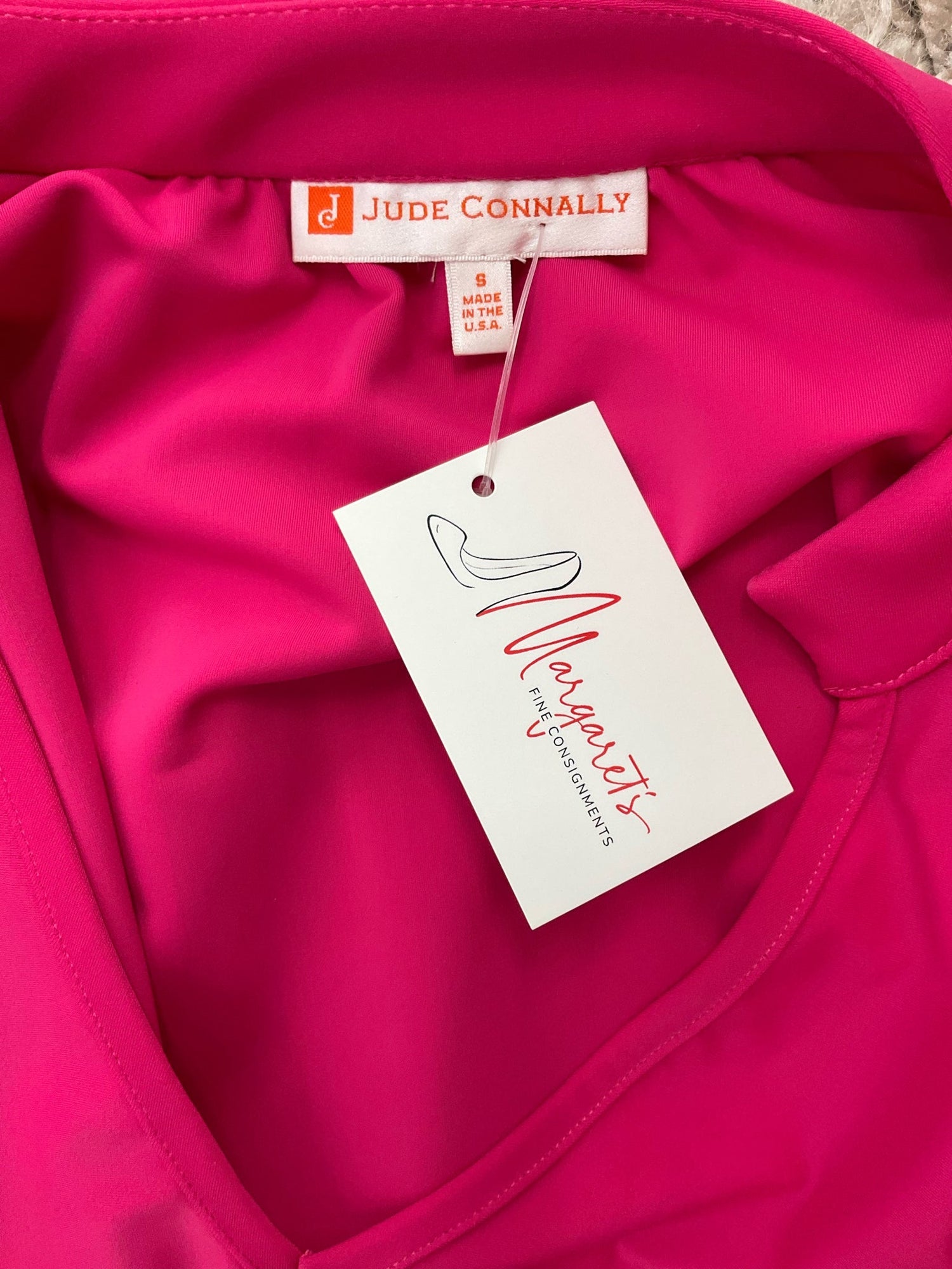 Jude Connally Pink Solid Pre-Owned Ladies Top - Size Small - Margaret’s Fine Consignment