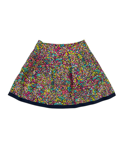 Lilly Pulitzer Gabby Skirt Mayflower Print 100% Silk Pleated Mini Size 2 - ONLINE ONLY
