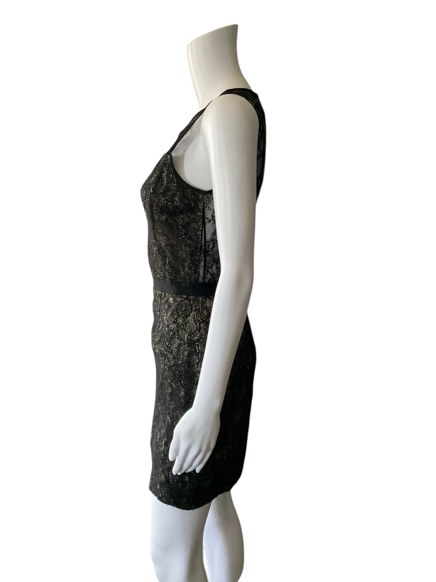 Sachin &amp; Babi Black Sparkle Pre-Owned Ladies Dress - Size 4