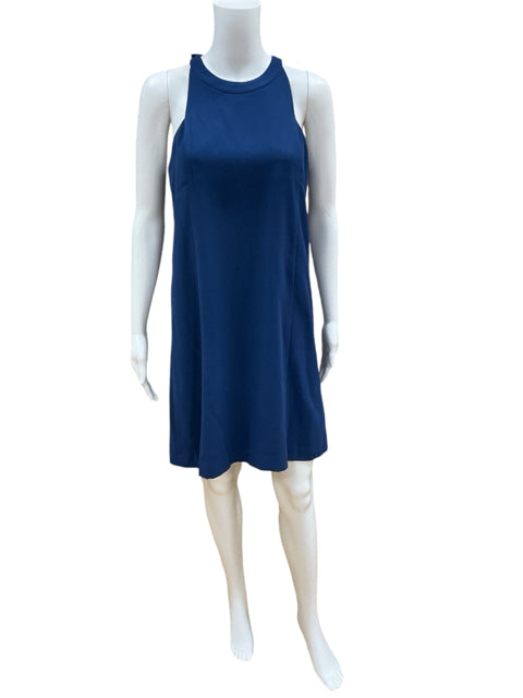 Ann Taylor Navy Blue Sleeveless Sheath Dress Size 4