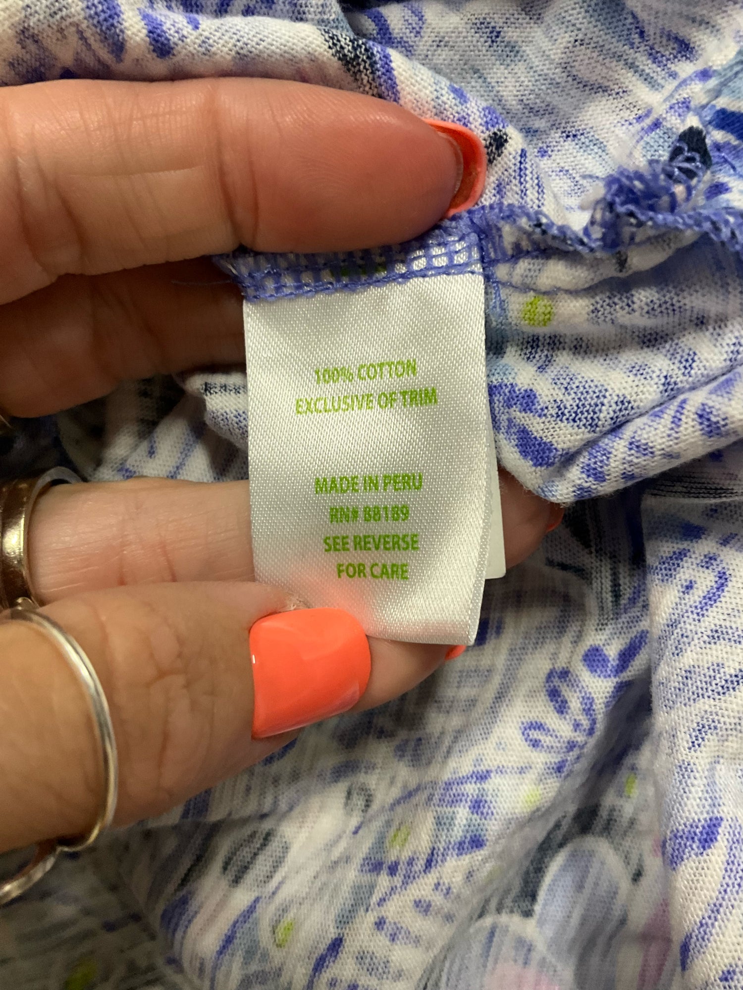 Lilly Pulitzer Marlow Tunic Top Downstairs Print Cotton Size Large